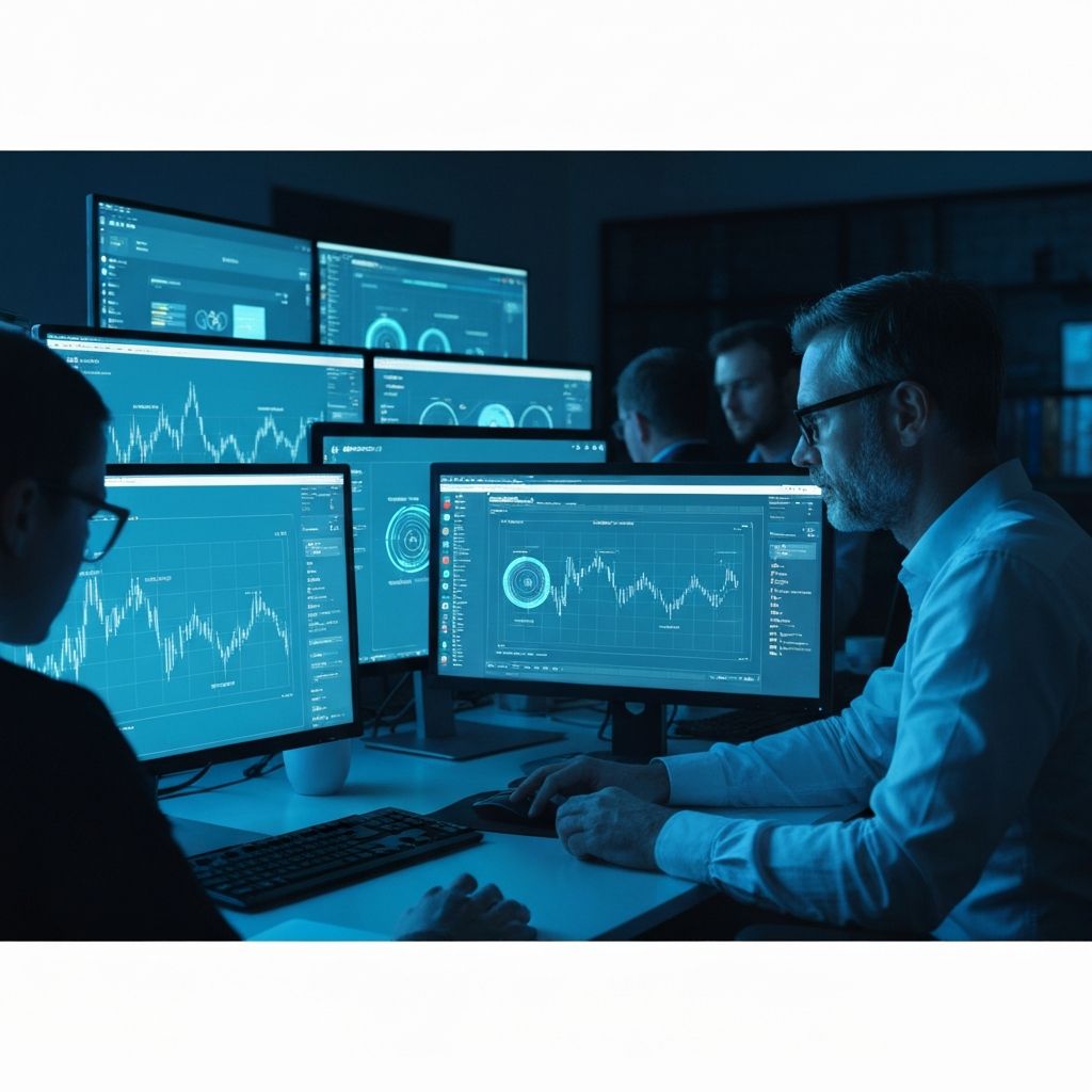 Blockchain forensics investigation showing transaction tracing and wallet analysis on computer screens for cryptocurrency theft recovery