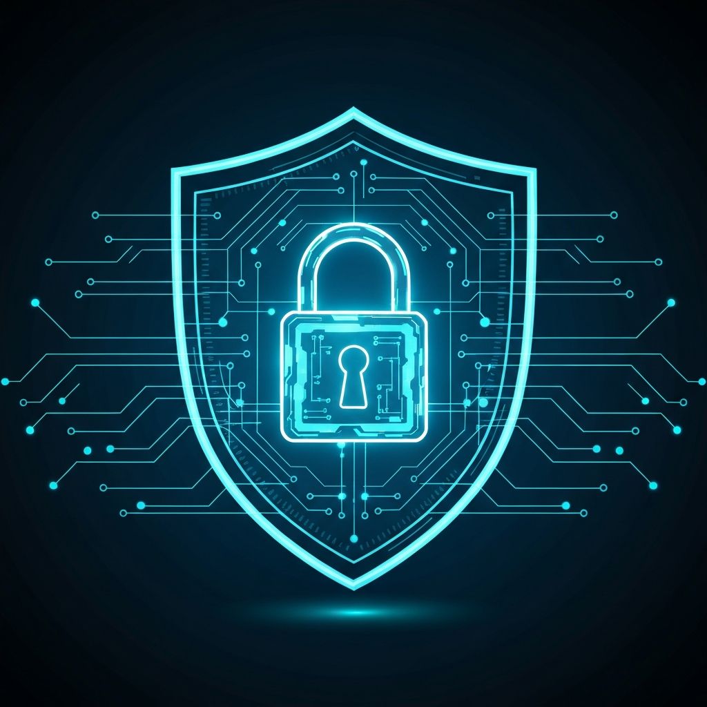 Digital security concept for cryptocurrency storage and protection