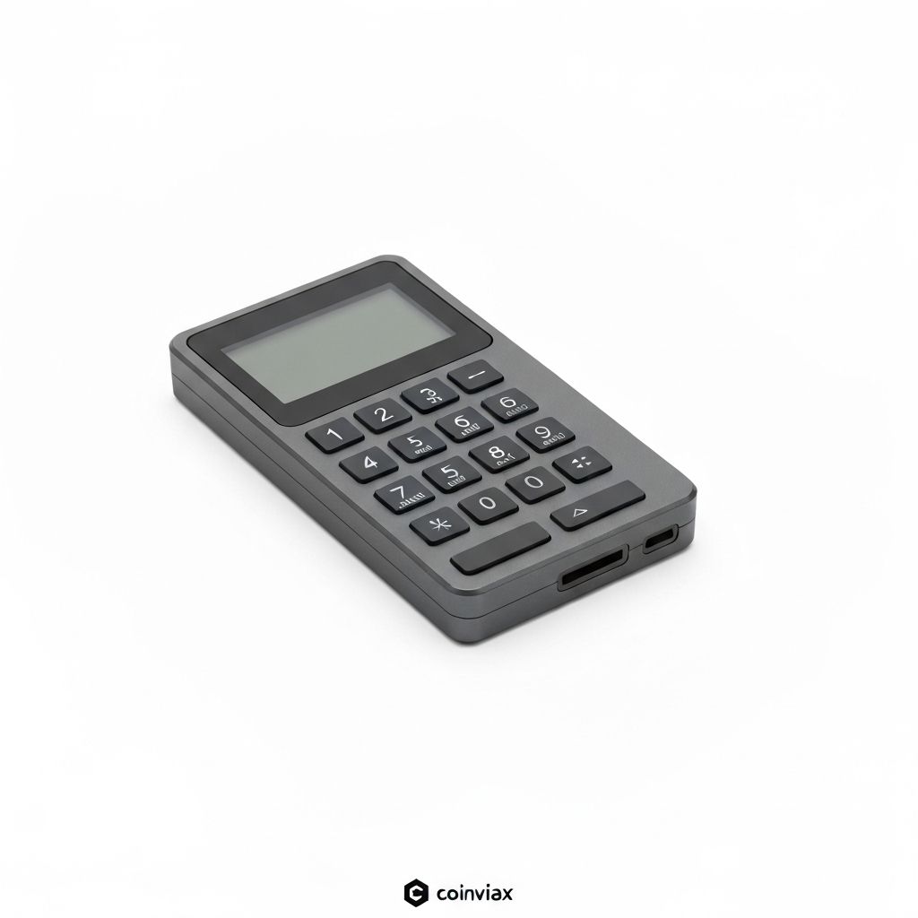 Coldcard MK4 air-gapped Bitcoin hardware wallet with numeric keypad